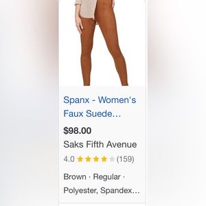 Suade spanx leggings